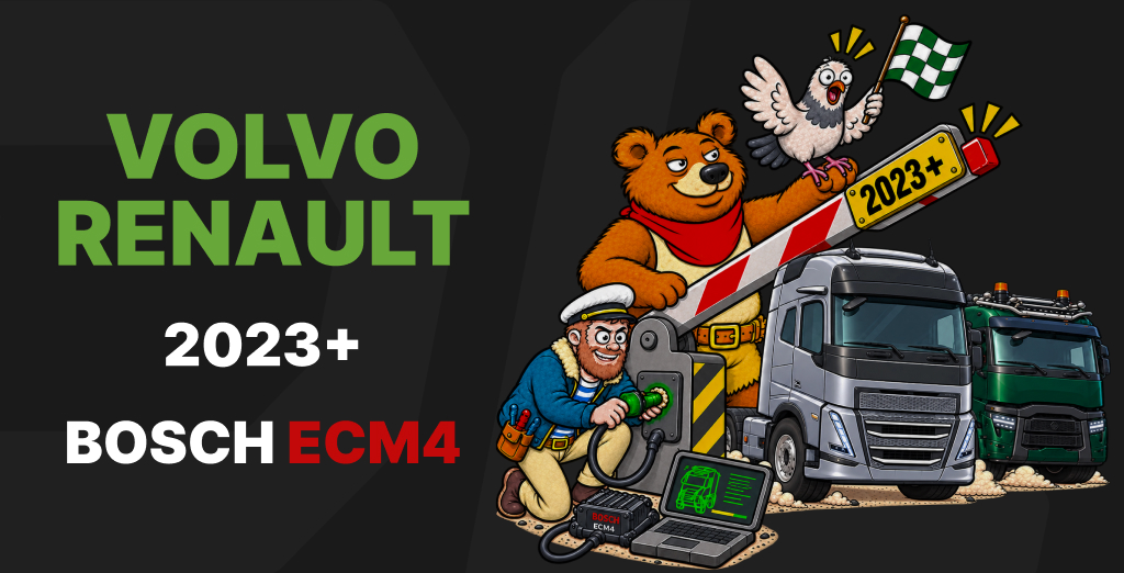 Discover new DrunkLab ECM tune options for 2023+ Volvo and Renault Euro 6 trucks